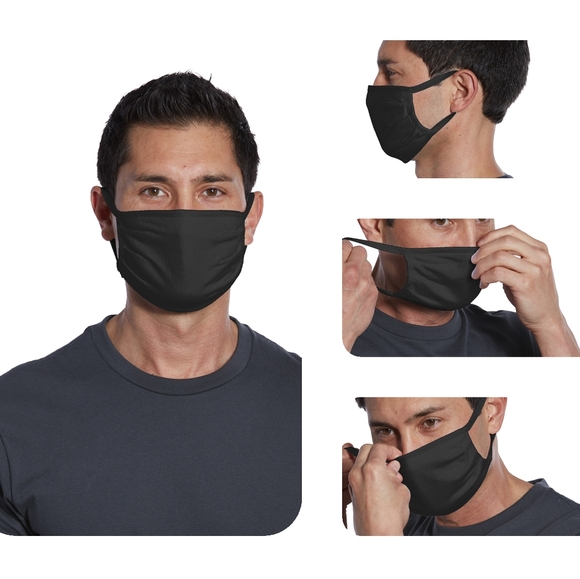5⭐ Signature Color 100% Cotton Jersey Adult Mask - Picture 7 of 9